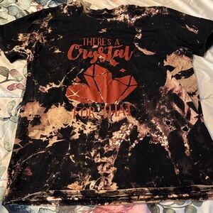 Gildan Tie dye distressed graphic tee